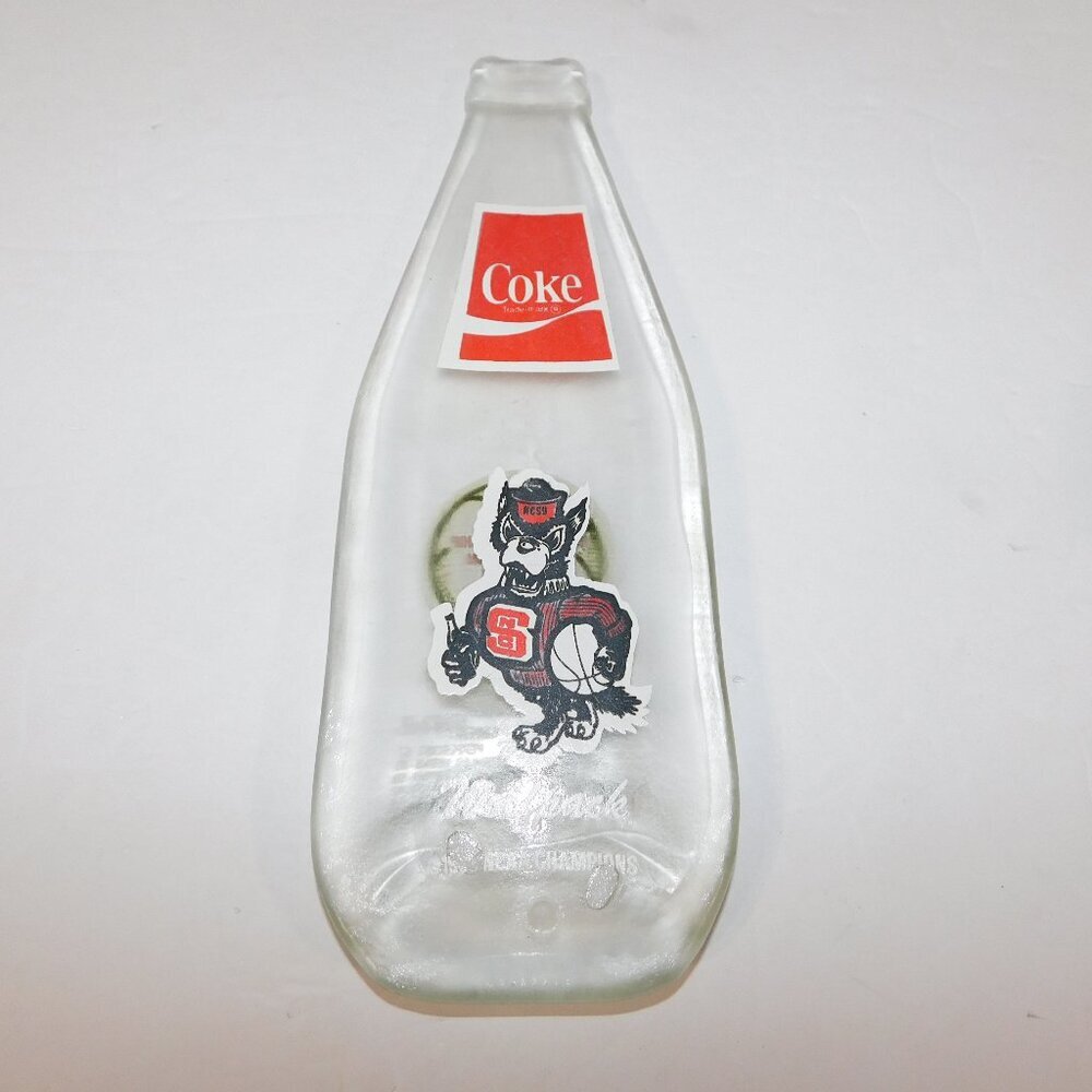VTG 1983 Coke Bottle Spoon Rest NCAA Champions NCSU Wolfpack The Cardiac Pack